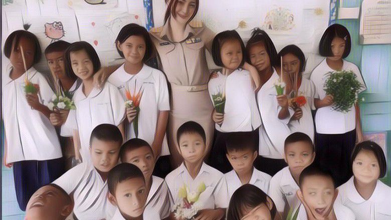 Sapa Murid dengan Cara Unik, Guru TK Ini Sukses Bikin Gagal Fokus