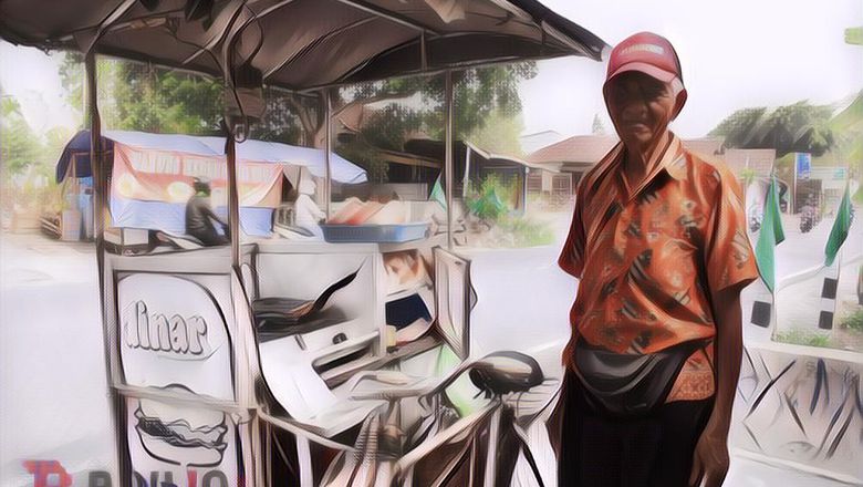 Mbah Wahidi, Kakek Penjual Burger Sederhana yang Legendaris di Jogja