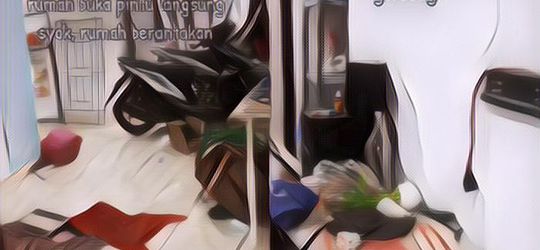 Viral Sebuah Rumah Kebobolan, Si Maling Gagal Mencuri 2 Motor Gara-Gara Ini