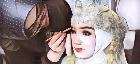 Seorang Pengantin Wanita Salah Pilih MUA, Hasil Hijabnya Bikin Ngakak