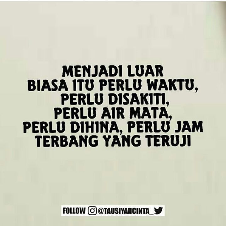 Untuk menjadi luar biasa