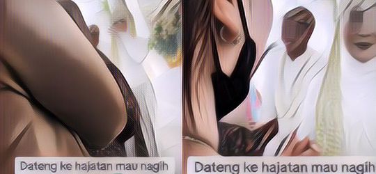 Viral Wanita Ini Datang Kondangan Sambil Nekat Tagih Utang ke Pengantin