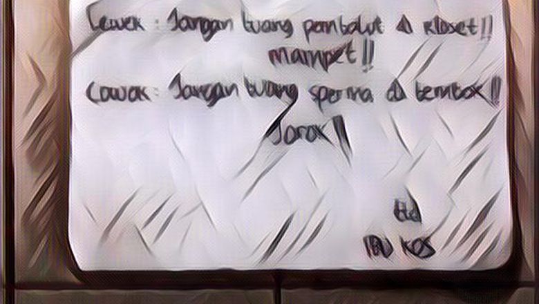 Kumpulan Peraturan Absurd di Kos-Kosan Cewek, Kreatif Banget!