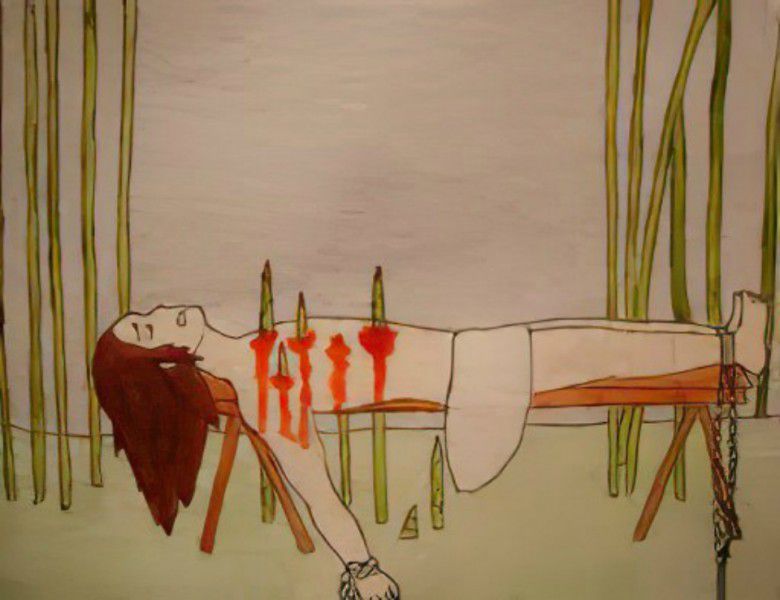 3. Penyiksaan dengan tunas bambu