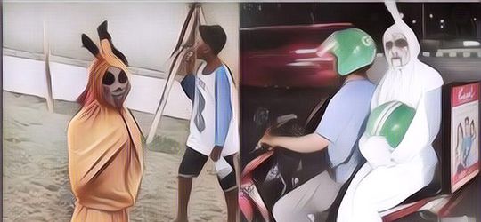 10 Potret Pocong yang Bukannya Bikin Takut, Malah Ngakak