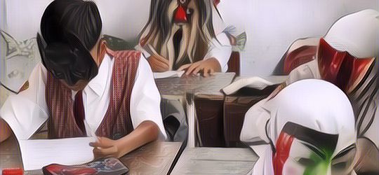 Viral Guru di Surabaya Cari Cara Supaya Muridnya Tidak Menyontek Saat Ujian, Disuruh Pakai Topeng