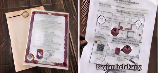 Viral Undangan Pernikahan Bentuknya Ijazah, Unik Banget!