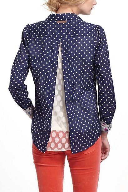 2. Kemeja ditambah renda