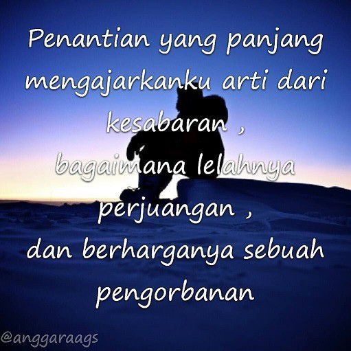 Buat kalian yang terbiasa menanti, nih.