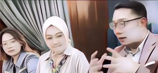 Begini Ekspresi Atalia dan Zara Saat Duduk Bersama Ridwan Kamil