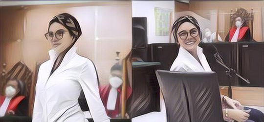 Tetap Necis Meski Pakai Rompi Tahanan, Nikita Mirzani Tersenyum Lebar Jelang Sidang Perdana