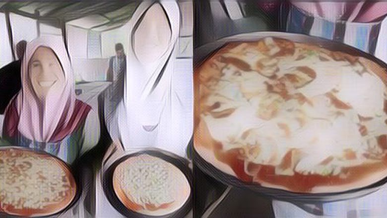 Viral Dua Istri dari Pria yang Poligami Ini Terlihat Akur Dagang Pizza Bareng