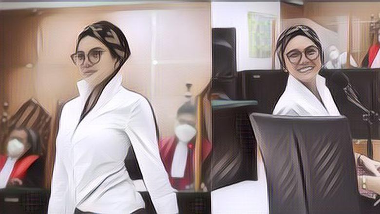 Tetap Necis Meski Pakai Rompi Tahanan, Nikita Mirzani Tersenyum Lebar Jelang Sidang Perdana