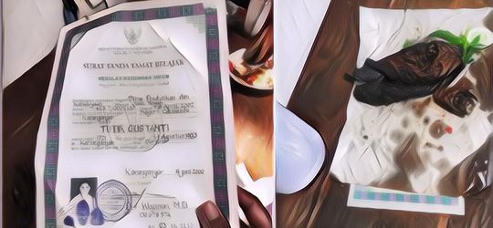 Miris! Viral Ada Ijazah Siswa Dijadikan Bungkusan Pecel Lele