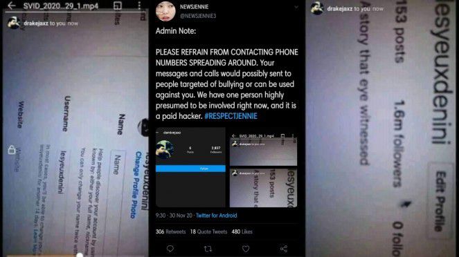 Sosok yang Diduga Hacker Akun Instagram Jennie