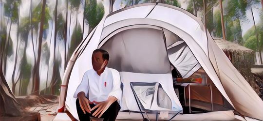 Begini Penampakan Tenda Kemah Presiden Jokowi di IKN Nusantara, Sederhana Tapi Aman!