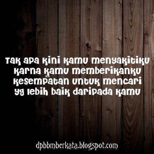 Ucapkan ini kepada diri kalian sendiri.