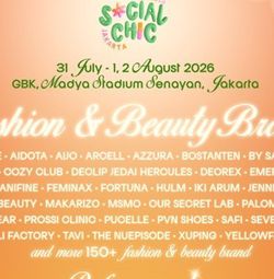 Social Chic Jakarta Hadirkan Ratusan Fashion dan Beauty Brand, Dimeriahkan Tulus, Mahalini, hingga King Nassar