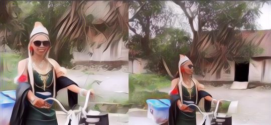 Pedagang Gorengan Ini Viral Karena Pakai Kostum yang Bikin Ngakak