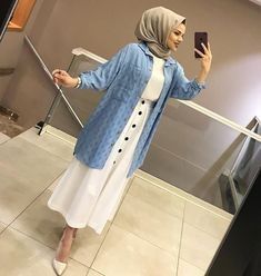Model baju kerja wanita berjilbab dres dengan outer