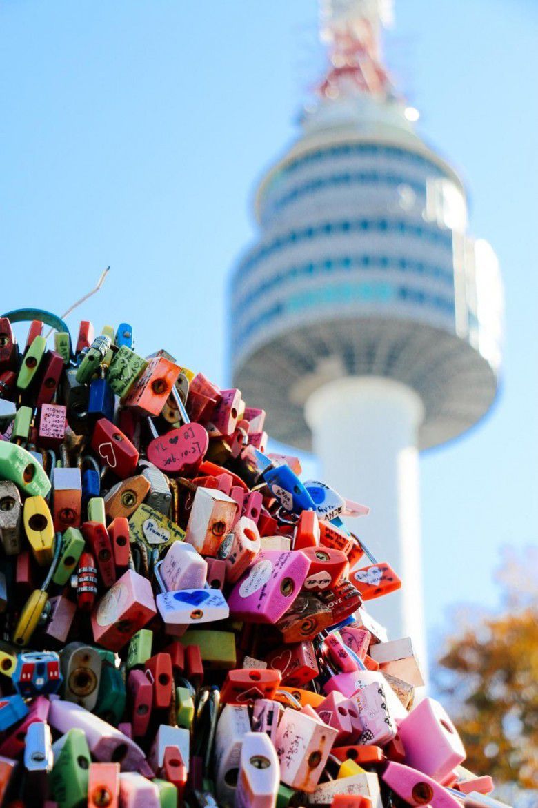 6. Gembok cinta di Namsan Tower, Seoul