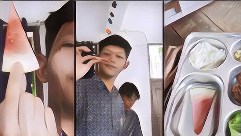 Duh Bikin Nyesek! Beredar Video Isi Bekal Program Makan Gratis Pemerintah, Isinya Ada Semangka Setipis Tisu