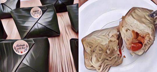 Dibungkus Daun Pisang, Ide Jualan Cuma Dari Mie Instan Ini Laris Manis Dipasaran, Berani Coba Gak Nih?