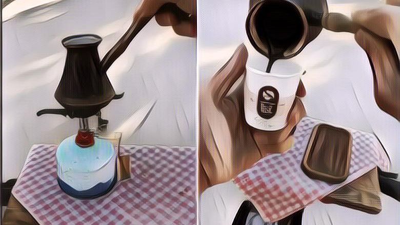 Gokil! Pria Ini Bisa Bikin Kopi Sambil Sepedaan