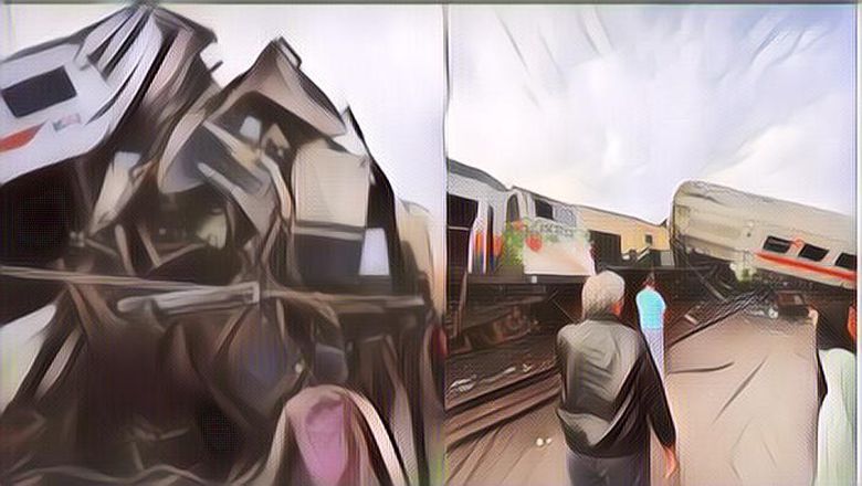 KA Turangga Surabaya-Bandung dan KA Commuter Line Padalarang-Cicalengka Tabrakan, Gerbong Kereta Terangkat