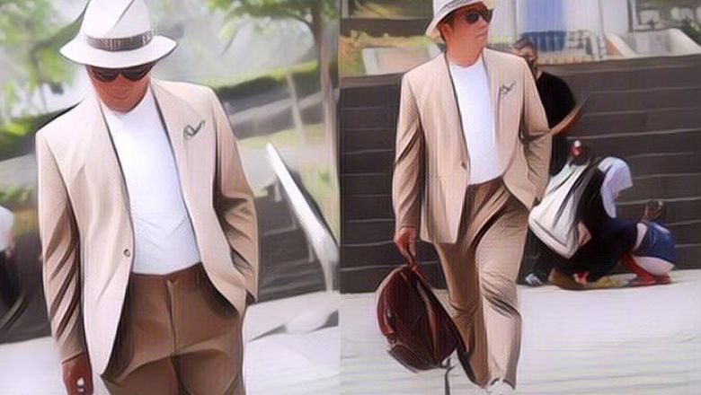 Ridwan Kamil Ikutan Tren Catwalk di Citayam Fashion Week Bareng Abang-Abang Ojol