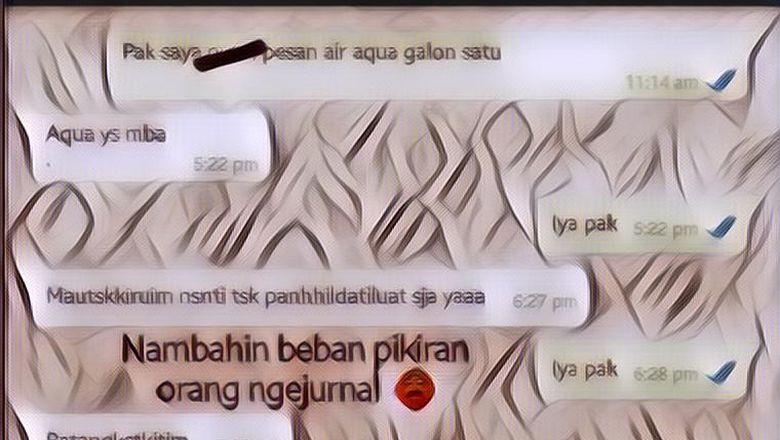9 Chat Lawak Bersama Tukang Galon yang Isinya Bikin Ngakak Abis
