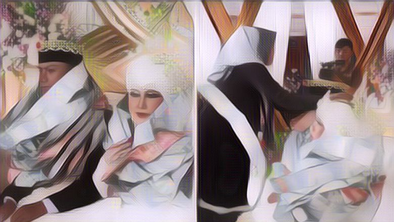 Viral Pengantin Wanita Madura Ini Dapat Kalung Segepok Uang