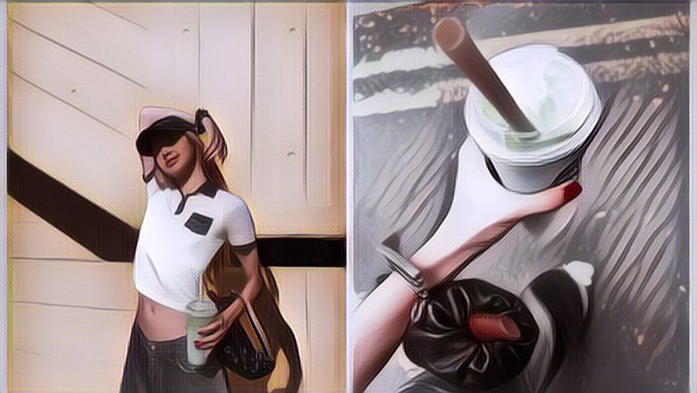 Lisa BLACKPINK Unggah Foto Sambil Minum Matcha Warna Biru, Seketika Minumannya Langsung Viral