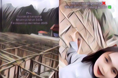 Viral Seorang Wanita Jawa Rela Bangun 'Gedung' Sendiri untuk Venue Pernikahan