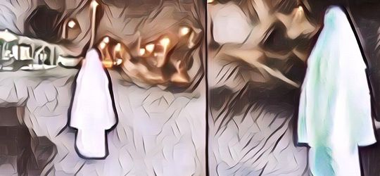 Bikin Merinding, Ada Cewek Sengaja Naik Skuter Malam-Malam Sambil Pakai Mukena