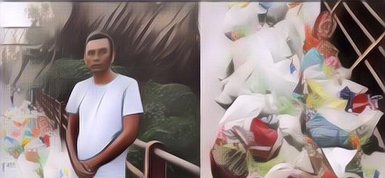 Menginspirasi Banget, Pria Ini Rela Berdiri Seharian di Jembatan Supaya Gak Ada yang Buang Sampah ke Sungai!