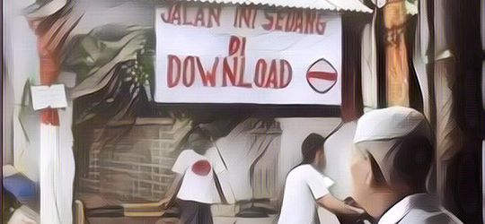 Sederet Spanduk Lockdown ala Netizen +62, Bikin Gemes Deh!