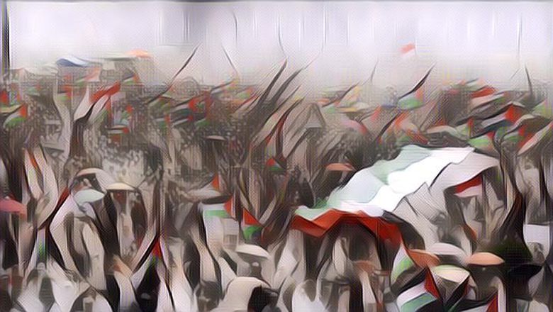 Aksi Solidaritas di Monas: Warga, Artis, dan Pejabat Berkumpul Serukan Bela Palestina