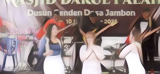 Heboh Ada Acara Peresmian Masjid Tapi Mengundang Biduan, Ternyata Banner yang Dipakai Salah