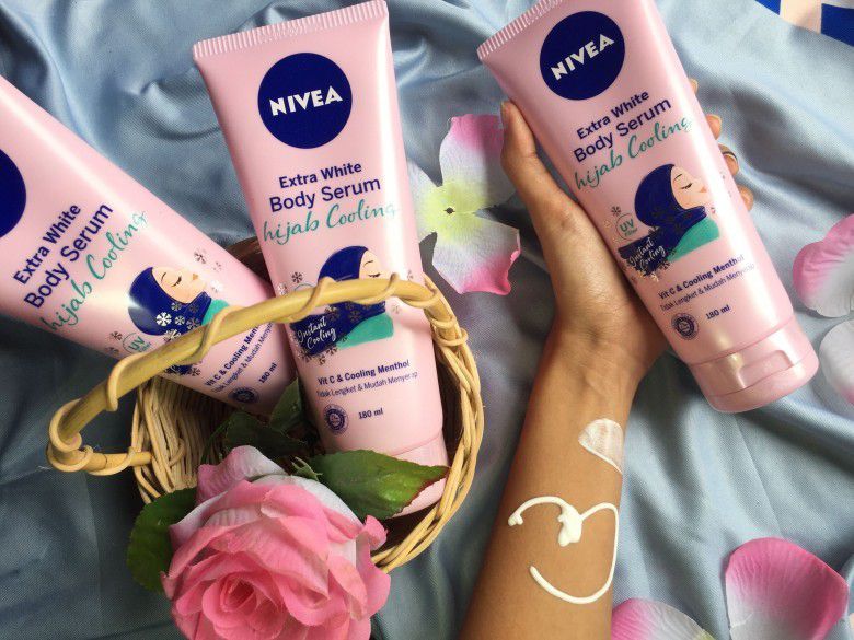 4. Nivea Extra White Body Serum Hijab Cooling