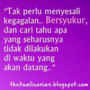 Bersyukur dan belajar dari pengalaman