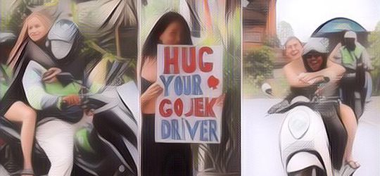 Viral Banyak Bule Peluk Driver Gojek di Bali, Ini Penyebabnya