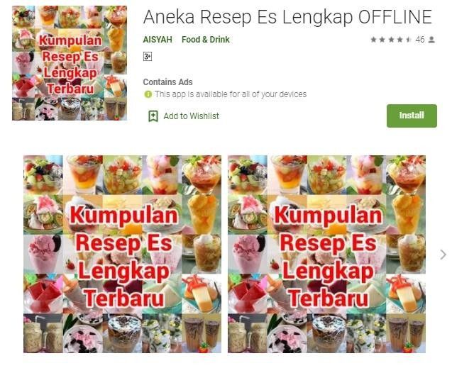 Aneka Resep Es Lengkap OFFLINE