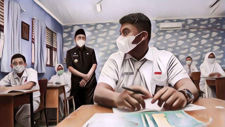 Kasus Covid-1 Masih Tinggi, Nadiem Kekeh Buka Opsi Sekolah Tatap Muka Bulan Juli