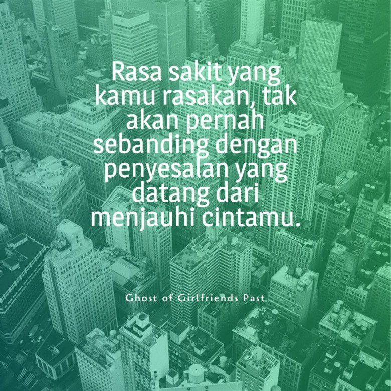 Rasa sakit itu gak sebanding dengan penyesalan. Sadari aja sebelum terlambat.