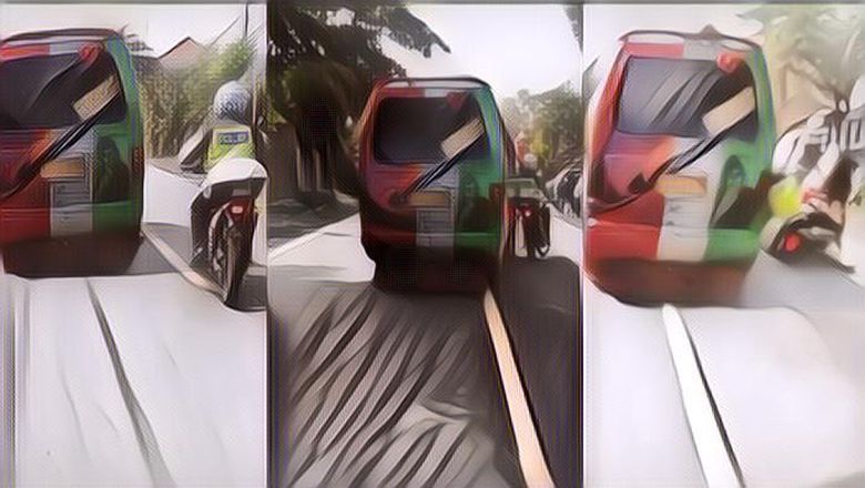 Viral Sopir Angkot Ugal-Ugalan dan Sengaja Tabrak Polisi saat Diminta Berhenti, Ini Kronologinya