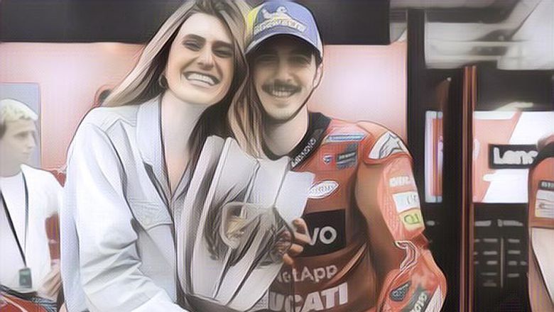 Setia Mendampingi Tiap Balapan, Sosok Calon Istri Fransesco Bagnaia Si Juara Dunia MotoGP 2023
