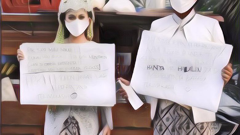 Viral 5 Potret Pasangan Yang Prewedding Di Jalan Sambil Protes PPKM Diperpanjang