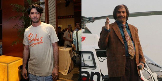 2. Aktor kawakan Reza Rahardian juga merubah tampilannya saat memerankan Bossman di film My Stupid Boss.
