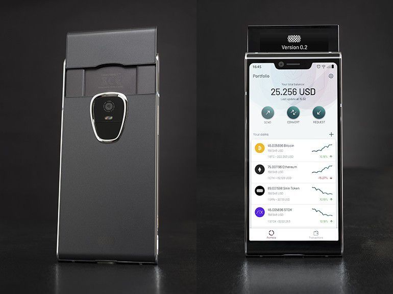 4. Sirin Labs Finney Blockchain Smartphone